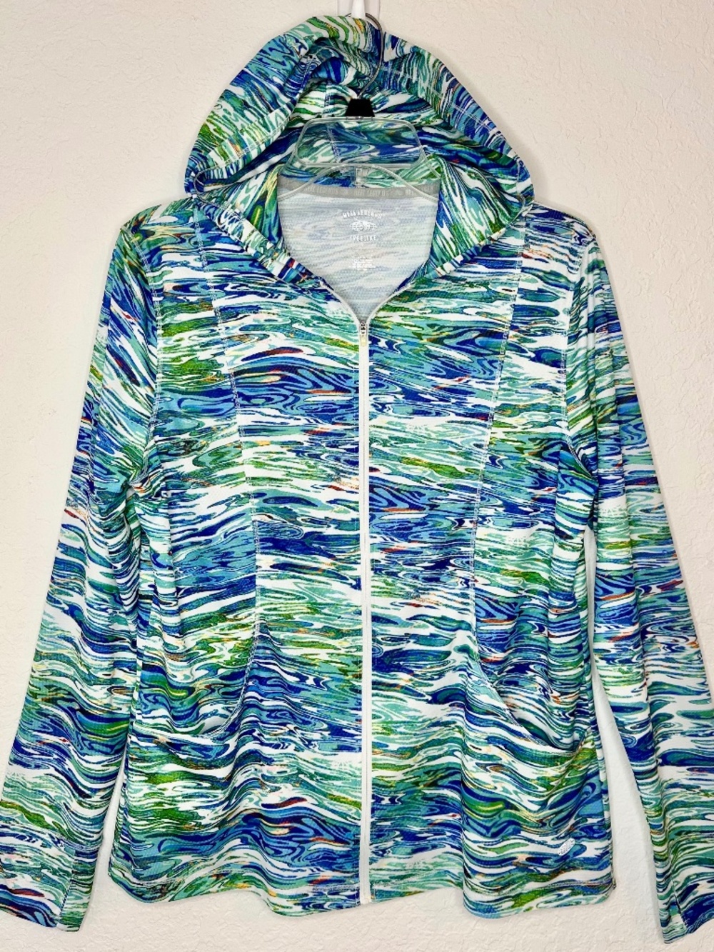 Reel Legends "Freeline" Lightweight Full-Zip Sun Hoodie, Size L